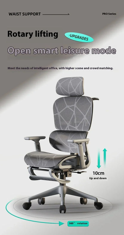 OEING High Back Ergonomic Office Chair with 3D Headrest, Adjustable Lumbar Support, 3D Armrests, Reclining Computer Gaming Chair