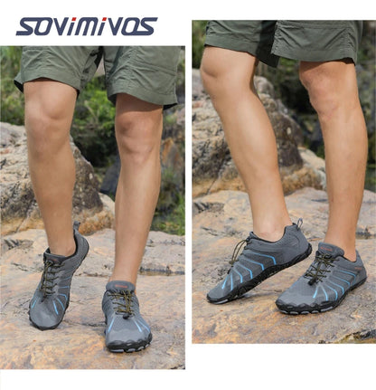 Men's Trail Running Shoes, Lightweight Athletic Zero Drop Barefoot Shoes Non Slip Outdoor Walking Minimalist Shoes for Women