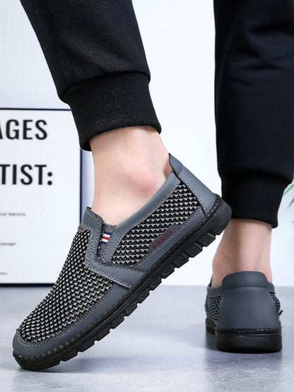 Zapatillas deportivas para hombre. Orificios de ventilación multifacéticos, que eliminan el olor sin cubrir los pies. Zapatillas deportivas informales. Zapatillas de diseño.