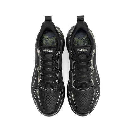 ONEMIX Nieuwe hardloopschoenen met demping voor heren, geschikt voor intensieve hardlopers, met veters, sportschoenen voor dames, antislip, outdoor, atletische herensneakers