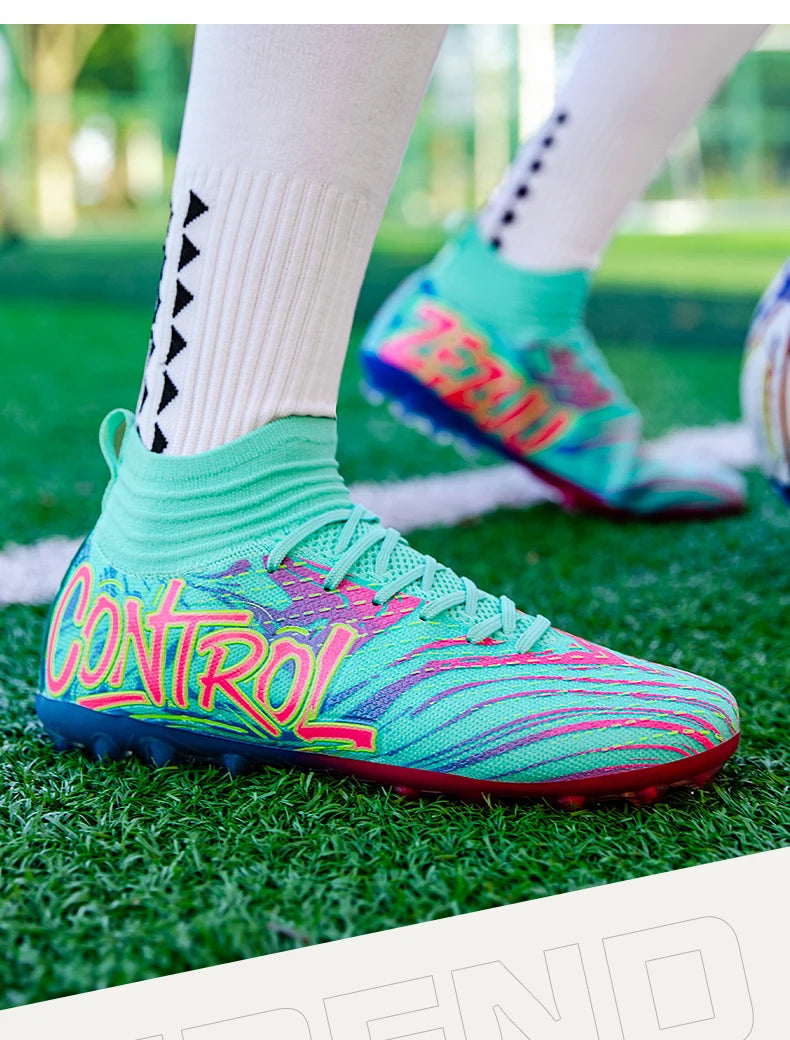 Uomo Donna Scarpe da calcio Scarpe da calcio per esterni Scarpe da calcio antiscivolo per campi da calcio Scarpe da futsal ultraleggere Scarpe da calcio con tacchetti TF/FG