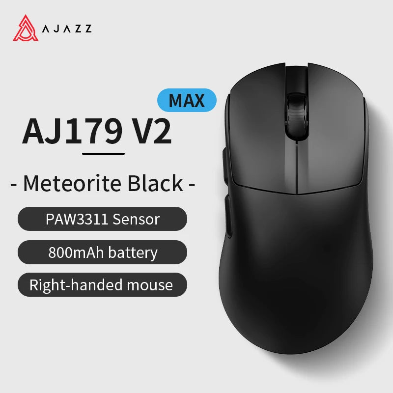 AJAZZ AJ179 V2 MAX tro-načinski miš za dešnjake, lagan 56g, senzor PAW3311, Huanuo Micro Switch, TelinkMicrochip