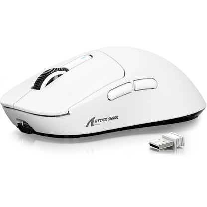 Ratón gaming inalámbrico ATTACK SHARK X3 PixArt PAW3395 49g SUPERLIGHT, BT/2.4G inalámbrico/con cable, 6 DPI ajustables hasta 26000
