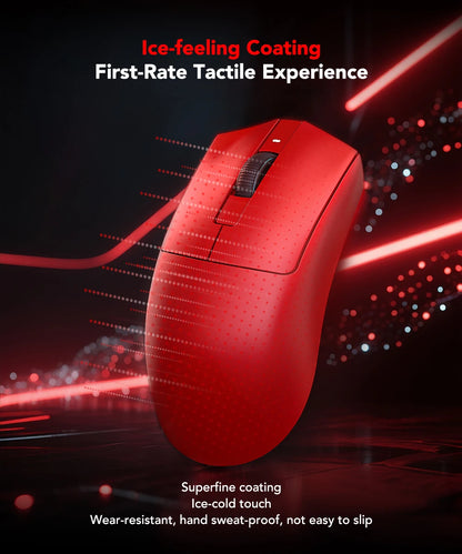 KYSONA Jupiter Series Gaming-Maus kabelgebunden/kabellos 8Khz PAW3950-Sensor Bluetooth 46g wiederaufladbar Web-Treiber für PC und Laptop