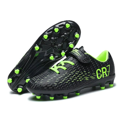 Nouvelles chaussures de football pour enfants, chaussures de sport d'extérieur, chaussures de football pour garçons et filles, chaussures de football à boucles, chaussures de futsal, pointures 28-39