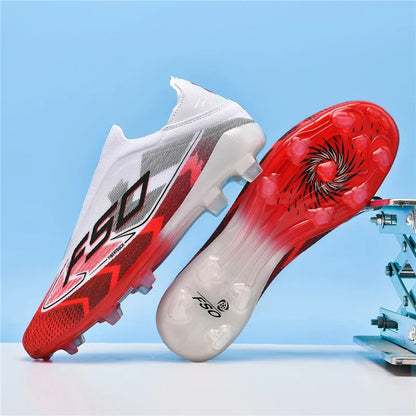 Nouvelles chaussures de football pour hommes, chaussures de sport respirantes, chaussures de futsal antidérapantes, chaussures de football ultralégères, haute tige, haute qualité, pour match en extérieur