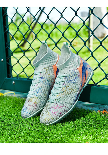 Men Professional Football Shoes Society Cleats Soccer Shoes Original Indoor Football Field Boots Grass Training TF/FG Sneaker