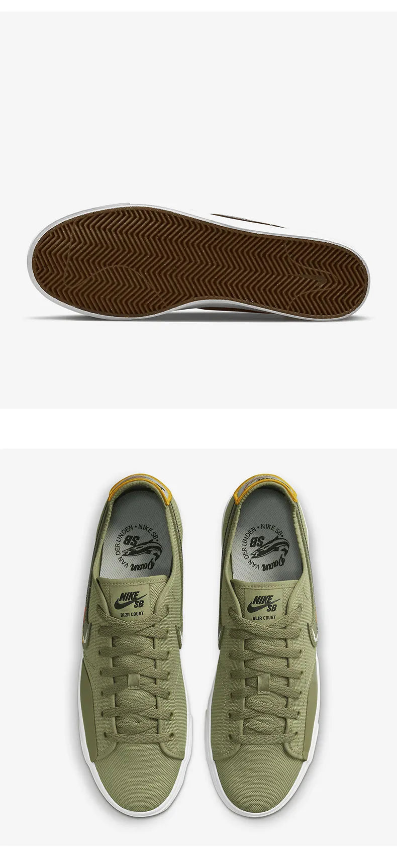 Nike Genuine SB Blazer Court Unisex Low-Top Canvas Shoes CZ5605-300
