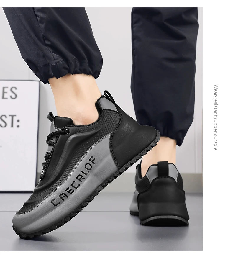 Merkbescherming: nieuwe lichtgewicht, antislip, ademende, slijtvaste hardloop- en sportschoenen voor heren, veelzijdig en geschikt voor vrijetijdsgebruik