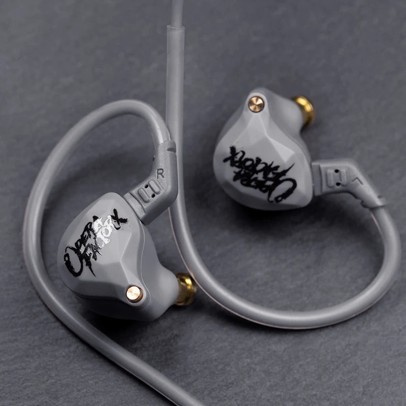 Whizzer OC1 Wired HiFi Earphones with Mic, Bass Enhanced In-Ear Headphones, Clear Vocal Dynamic Driver Earbuds with Play/Pause Control