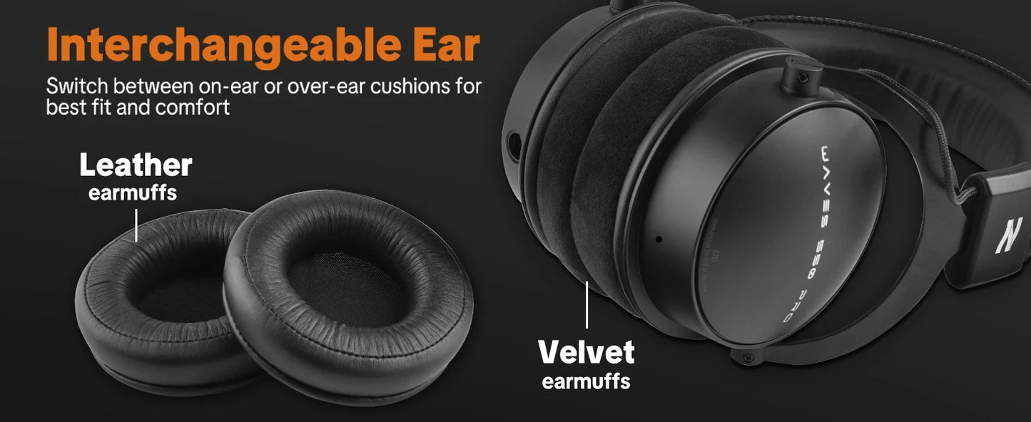 Auscultadores com Fios Over-Ear Talomen TOP W550X com Drivers de 50mm, Graves Profundos, Cabo Amovível e Microfone Integrado – Auscultadores para Gaming, DJ, Estúdio e Escritório