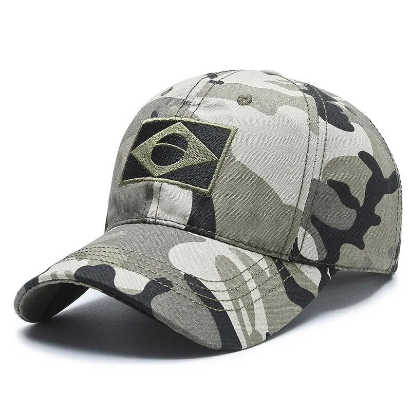 Outdoor Sports Baseball Cap Men'S Camouflage Cap, Middle And Young Men'S Casual Sun Protection Hat Brazilian Hat