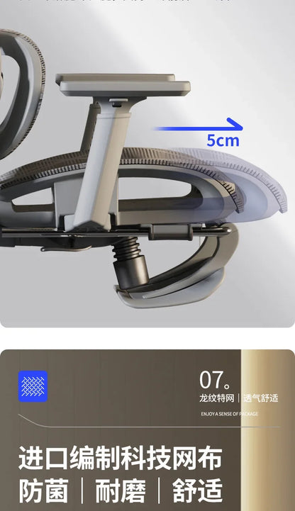 Ergonomic Recliner Chairs Gaming Computer Office Chair Free Delivery Wheels Foot Rest Comfortable Office Furniture