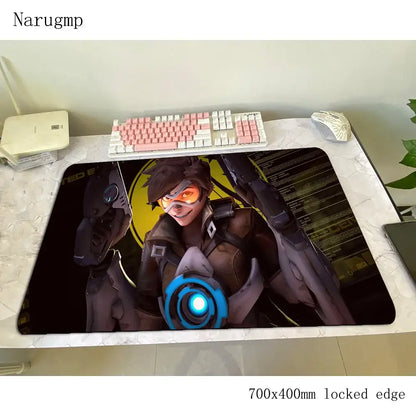 Podloga za miš Overwatch 700x400x3mm, gaming podloga za miš, anime stil, za ured i prijenosno računalo, podloga za stol, poklon za dječaka, podloga za PC gamere