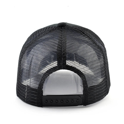 Gorras trucker de moda con parche bordado de cabra, snapback para las cuatro estaciones, gorra de béisbol para hombre y mujer con visera ajustable