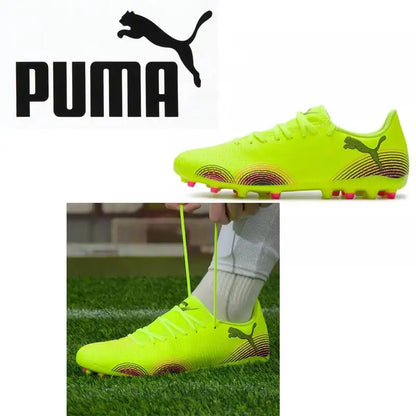 PUMA moški nogometni čevlji z žeblji MG 108376-03 iz sintetičnega usnja s teksturo za boljši nadzor