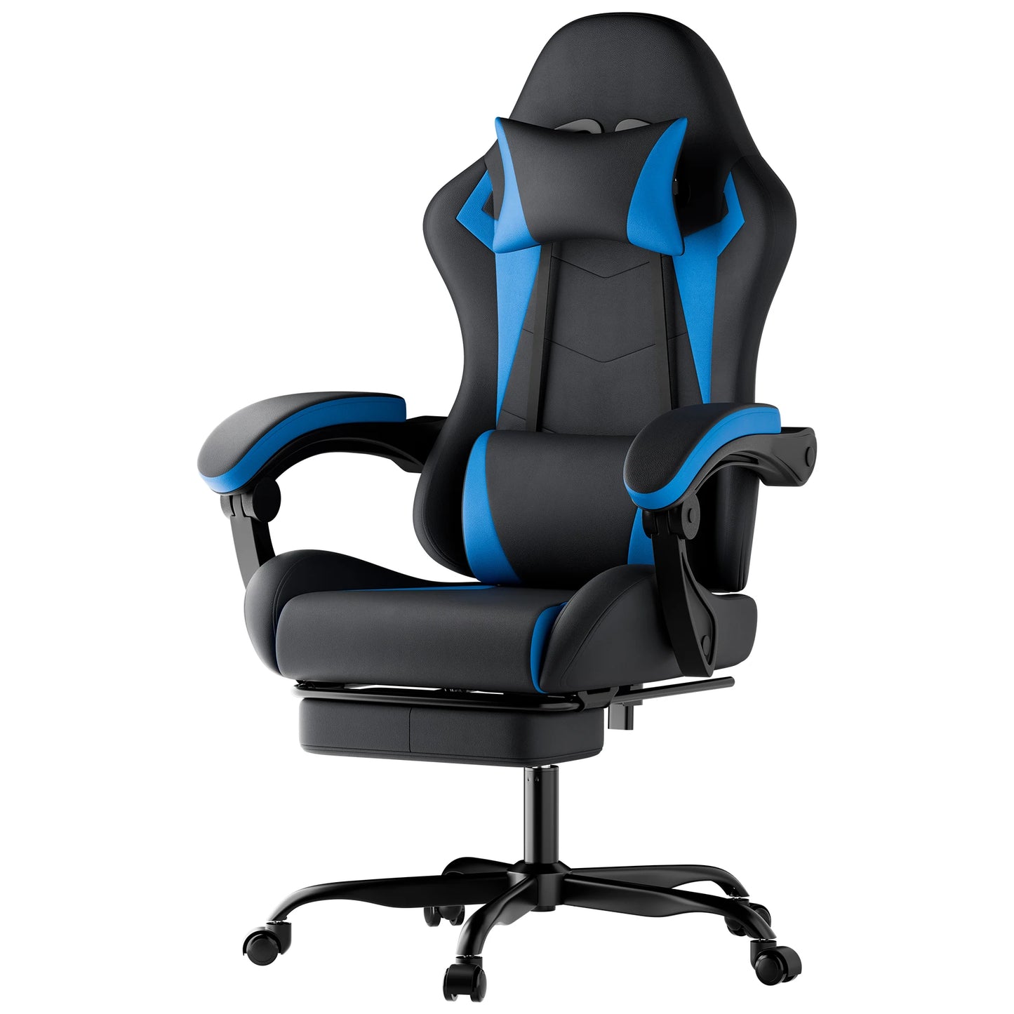 Ergonomic Gaming Chair with Lumbar Support and Headrest, Height-Adjustable Gaming Chair, PC Chair for Adults, Girls, and Boys