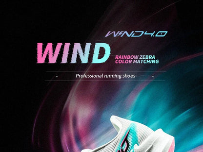QIAODAN Men's Trail Running Shoes 2026 WIND 4 Jogging Sport Shoes GYM Mesh Breathable Athletic Running Sneakers QDB023262298