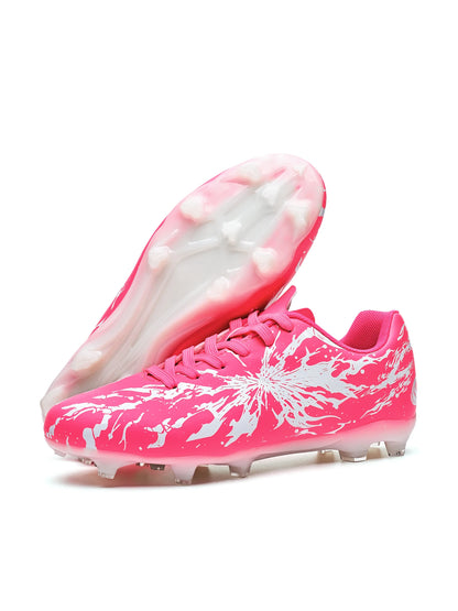 Chaussures de football pour hommes, modèle AG FG Hybrid, avec crampons, tige en PU confortable et semelle absorbant les chocs, idéales pour l’entraînement sur gazon naturel.