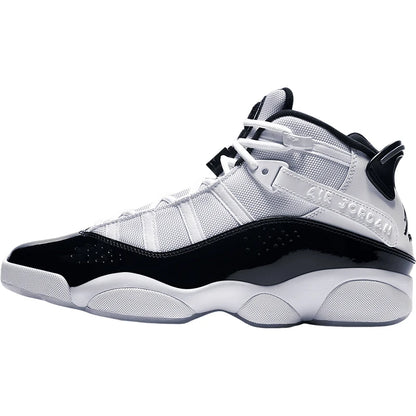 Nike Official Genuine JORDAN 6 RINGS Men's Sports Shock Absorption Basketball Shoes 322992-104