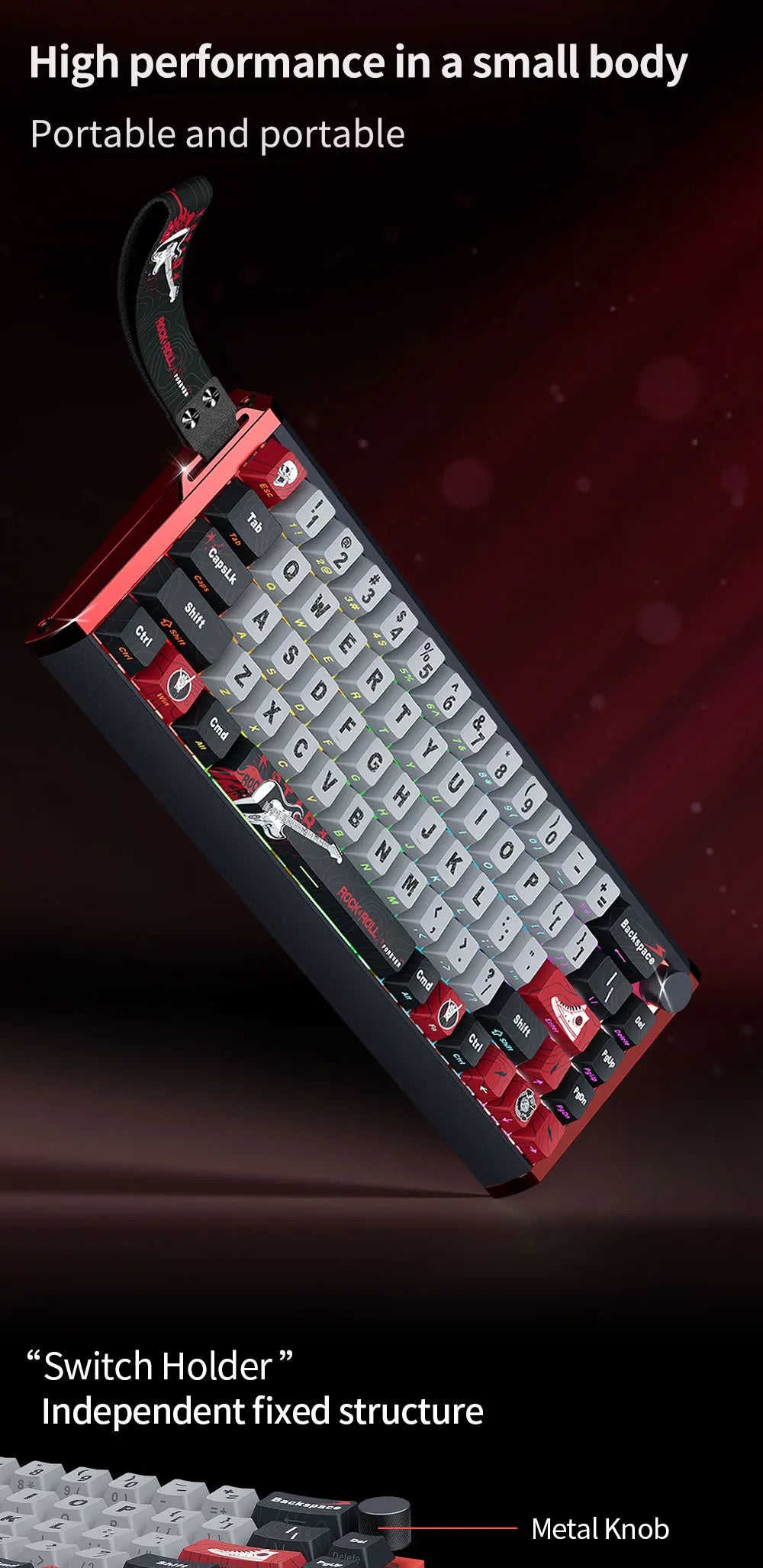 SKYLOONG GK61/GK68 HE Magnetische Tastatur Aluminiumgehäuse 8000hz RT0.01mm Rapid Trigger PBT-Tastenkappen RGB-Hintergrundbeleuchtung kabelgebundene Gaming-Tastatur
