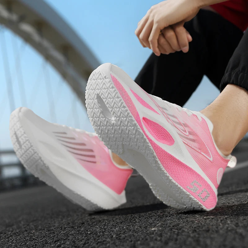 Športni čevlji za moške in ženske, tekaški čevlji, karbonska plošča, moški maratonski tekaški čevlji, čevlji z blaženjem udarcev, čevlji za atletski trening