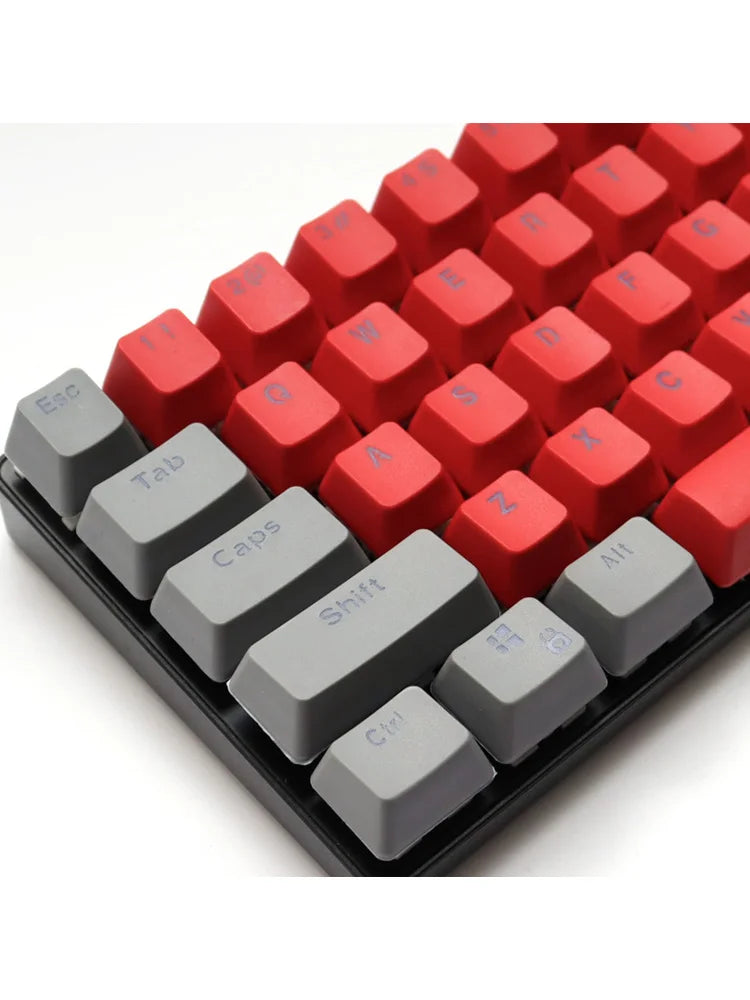 106 Keys Grey Red Keycaps PBT Specials Keycap Backlit Two-Color Key Caps For MX Switch 61/87/104 Mechanical Keyboard
