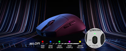 Mouse de gaming wireless Redragon M916 PRO 3-Mode, rată de polling Hype-Speed 4K, mouse gamer ultra-ușor de 49G, 26K DPI